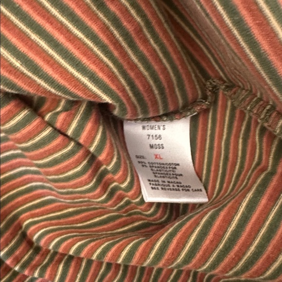 Woolrich Women’s Multicolor Striped Turtleneck Size XL Cotton Spandex - Picture 4 of 5